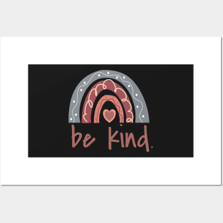 Be Kind Rainbow Posters and Art